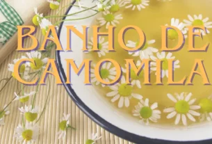 banho de camomila