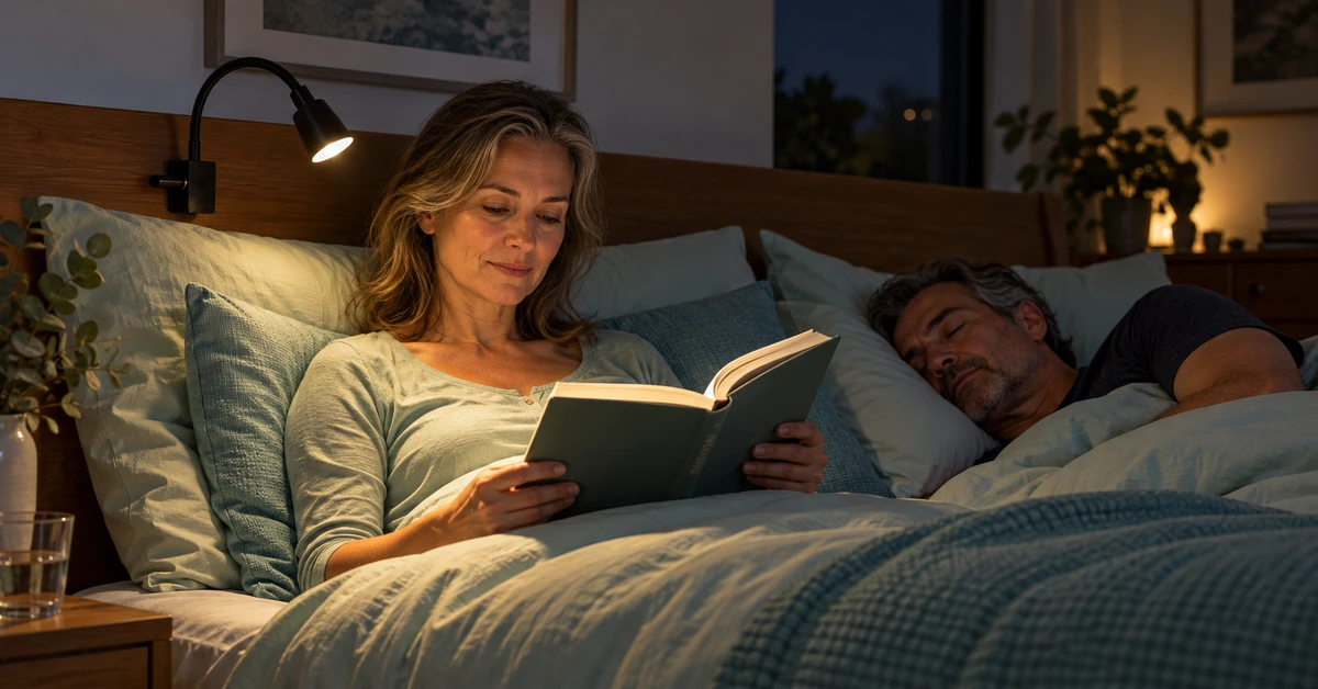 qual luminária usar para ler na cama